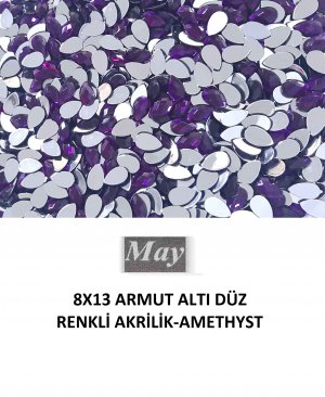8X13 ARMUT ALTI DÜZ RENKLİ AKRİLİK-AMETHYST