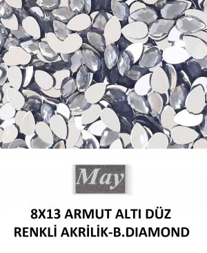 8X13 ARMUT ALTI DÜZ RENKLİ AKRİLİK-B.DIAMOND
