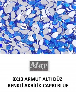 8X13 ARMUT ALTI DÜZ RENKLİ AKRİLİK-CAPRI BLUE