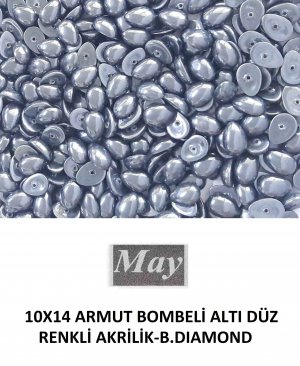 10X14 ARMUT BOMBELİ ALTI DÜZ RENKLİ AKRİLİK-B.DIAMOND