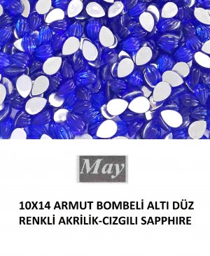 10X14 ARMUT BOMBELİ ALTI DÜZ RENKLİ AKRİLİK-CIZGILI SAPPHIRE