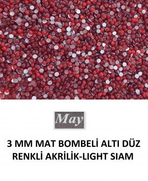 3 MM MAT BOMBELİ ALTI DÜZ RENKLİ AKRİLİK-LIGHT SIAM