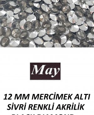 12 MM MERCİMEK ALTI SİVRİ RENKLİ AKRİLİK-BLACK DIAMOND