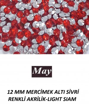 12 MM MERCİMEK ALTI SİVRİ RENKLİ AKRİLİK-LIGHT SIAM