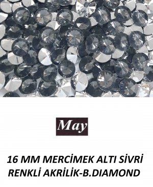 16 MM MERCİMEK ALTI SİVRİ RENKLİ AKRİLİK-B.DIAMOND