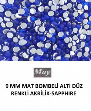 9 MM MAT BOMBELİ ALTI DÜZ RENKLİ AKRİLİK-SAPPHIRE