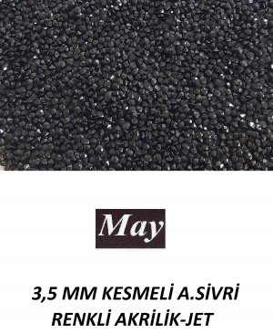 3,5 MM KESMELİ ALTI SİVRİ RENKLİ AKRİLİK-JET