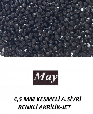 4,5 MM KESMELİ ALTI SİVRİ RENKLİ AKRİLİK-JET