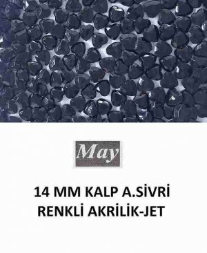 14 MM KALP ALTI SİVRİ RENKLİ AKRİLİK-JET