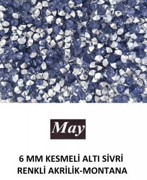 6 MM KESMELİ ALTI SİVRİ RENKLİ AKRİLİK-MONTANA