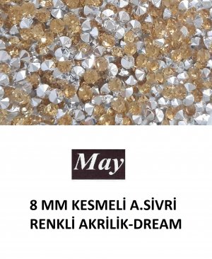 8 MM KESMELİ ALTI SİVRİ RENKLİ AKRİLİK-DREAM