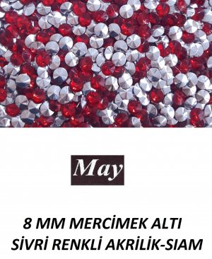 8 MM MERCİMEK ALTI SİVRİ RENKLİ AKRİLİK-SIAM