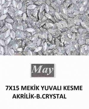 7X15 MEKİK YUVALI KESME AKRİLİK-B.CRYSTAL