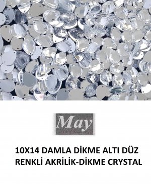 10X14 DAMLA DİKME ALTI DÜZ RENKLİ AKRİLİK-DİKME CRYSTAL