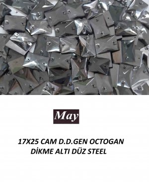 17X25 CAM D.D.GEN OCTOGAN DİKME ALTI DÜZ STEEL