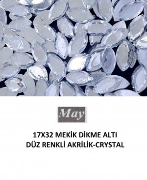 17X32 MEKİK DİKME ALTI DÜZ RENKLİ AKRİLİK-CRYSTAL