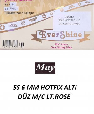 SS 6 MM HOTFIX ALTI DÜZ M/C LT.ROSE