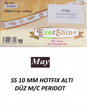 SS 10 MM HOTFIX ALTI DÜZ M/C PERIDOT