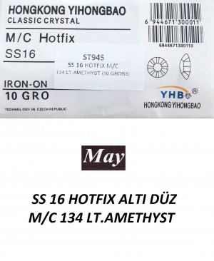 SS 16 HOTFIX ALTI DÜZ M/C 134 LT.AMETHYST