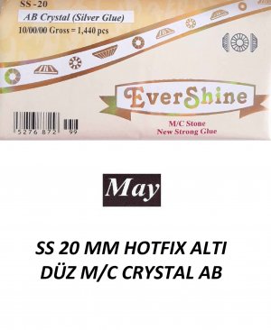 SS 20 MM HOTFIX ALTI DÜZ M/C CRYSTAL AB