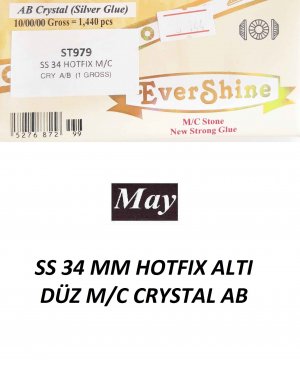 SS 34 MM HOTFIX ALTI DÜZ M/C CRYSTAL AB