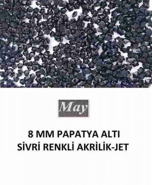 8 MM PAPATYA ALTI SİVRİ RENKLİ AKRİLİK-JET