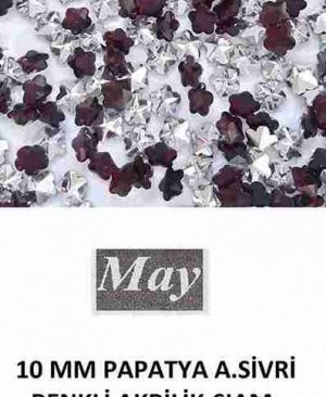 10 MM PAPATYA ALTI SİVRİ RENKLİ AKRİLİK-SIAM
