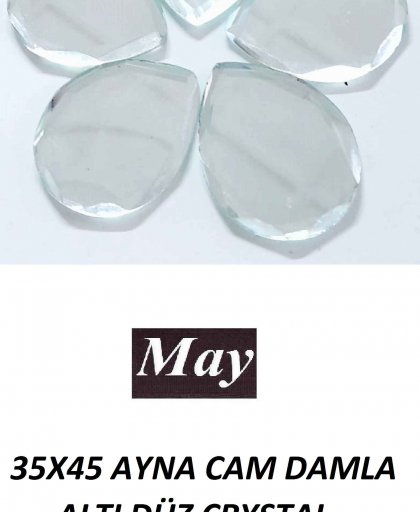 35X45 AYNA CAM DAMLA ALTI DÜZ CRYSTAL