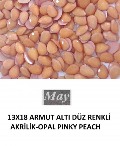 13X18 ARMUT ALTI DÜZ RENKLİ AKRİLİK-OPAL PINKY PEACH
