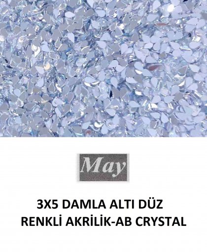 3X5 DAMLA ALTI DÜZ RENKLİ AKRİLİK-AB CRYSTAL