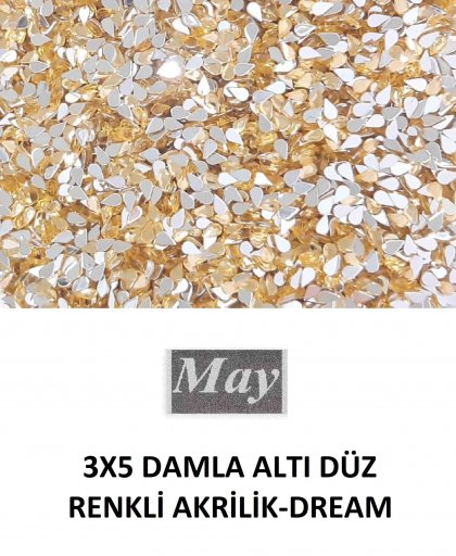 3X5 DAMLA ALTI DÜZ RENKLİ AKRİLİK-DREAM