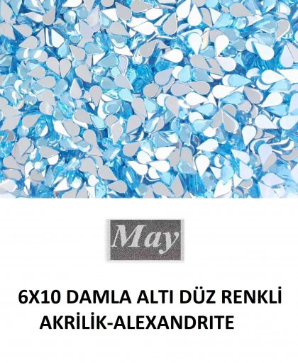 6X10 DAMLA ALTI DÜZ RENKLİ AKRİLİK-ALEXANDRITE