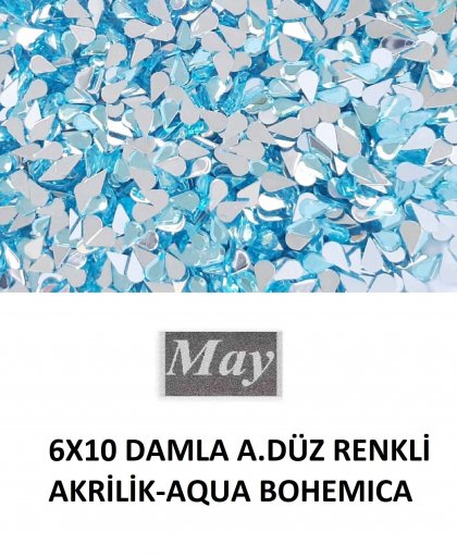 6X10 DAMLA ALTI DÜZ RENKLİ AKRİLİK-AQUA BOHEMICA