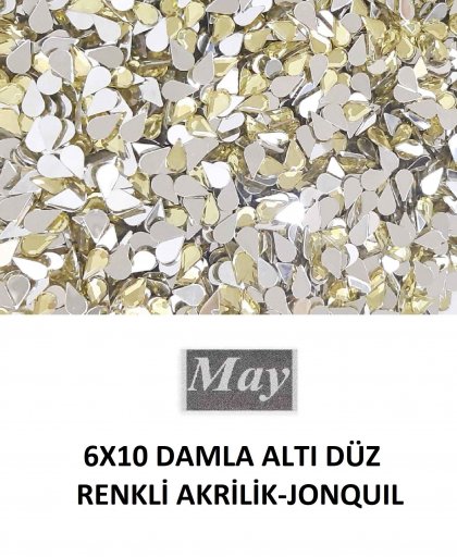 6X10 DAMLA ALTI DÜZ RENKLİ AKRİLİK-JONQUIL