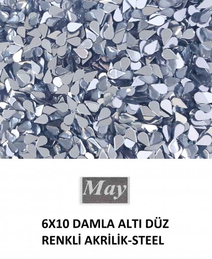 6X10 DAMLA ALTI DÜZ RENKLİ AKRİLİK-STEEL