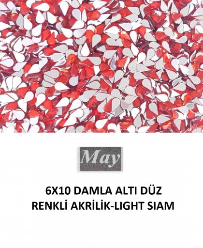 6X10 DAMLA ALTI DÜZ RENKLİ AKRİLİK-LIGHT SIAM