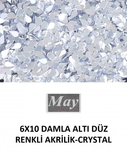 6X10 DAMLA ALTI DÜZ RENKLİ AKRİLİK-CRYSTAL