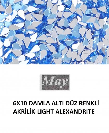 6X10 DAMLA ALTI DÜZ RENKLİ AKRİLİK-LIGHT ALEXANDRITE