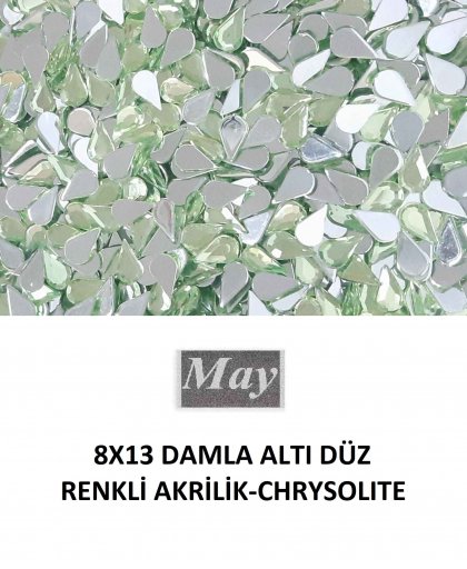 8X13 DAMLA ALTI DÜZ RENKLİ AKRİLİK-CHRYSOLITE