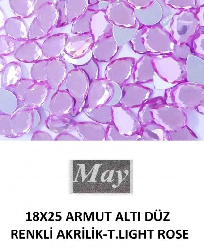 18X25 ARMUT ALTI DÜZ RENKLİ AKRİLİK-T.LIGHT ROSE