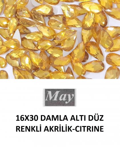 16X30 DAMLA ALTI DÜZ RENKLİ AKRİLİK-CITRINE