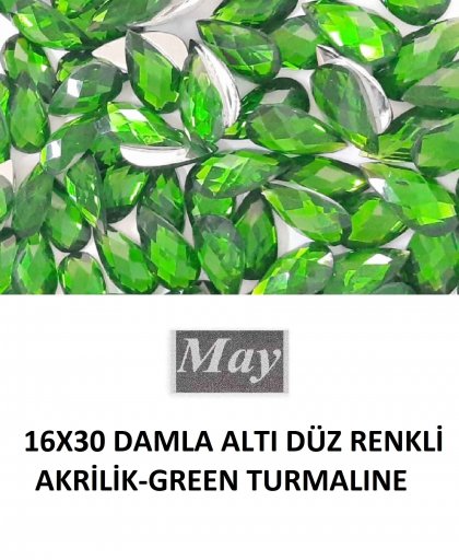 16X30 DAMLA ALTI DÜZ RENKLİ AKRİLİK-G.TURMALINE
