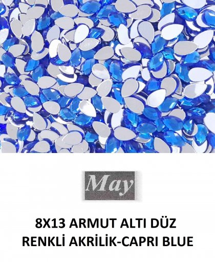 8X13 ARMUT ALTI DÜZ RENKLİ AKRİLİK-CAPRI BLUE