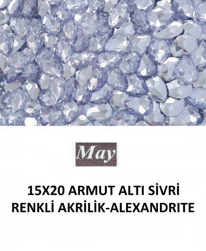 15X20 ARMUT ALTI SİVRİ RENKLİ AKRİLİK-ALEXANDRITE